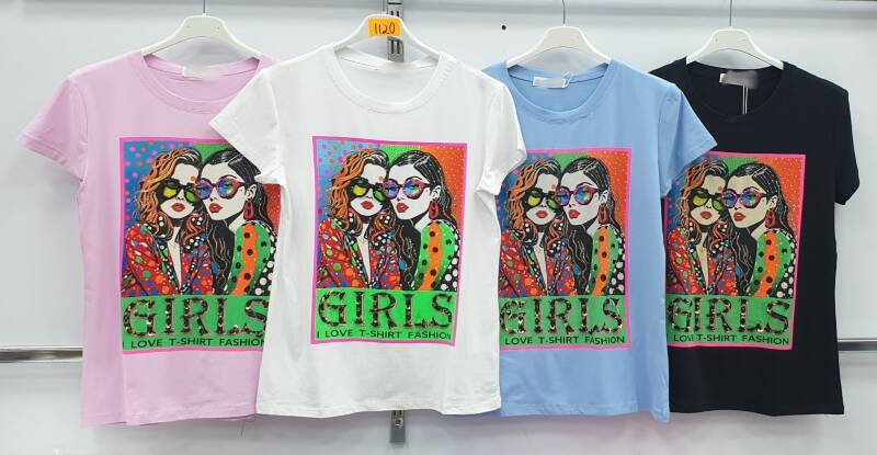 Bluzki damskie Roz M-2XL, Mix Kolor Paczka 12 szt 1